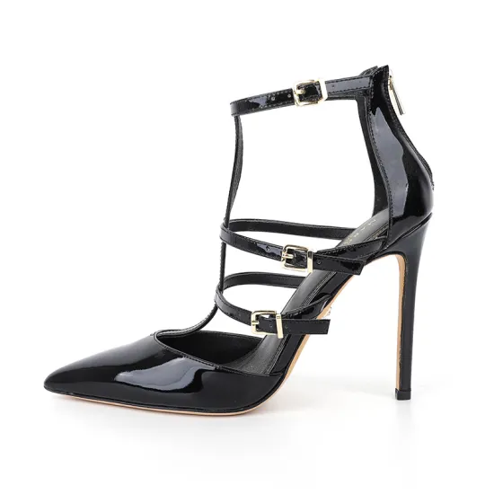 Pointed Toe Multi-strap High Heel Sandals