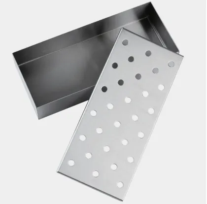 Wood Chips Smoking Box Stainless Steel Meat Smoker Meat Smoking Barbecue Smoker Box