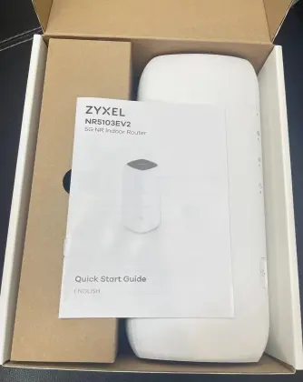 ZYXEL NR5103EV2 5G NR Indoor Router - 4.7Gbps WiFi6 4G LTE Cat19 Sim Card 5G WiFi CPE TS9 Ports