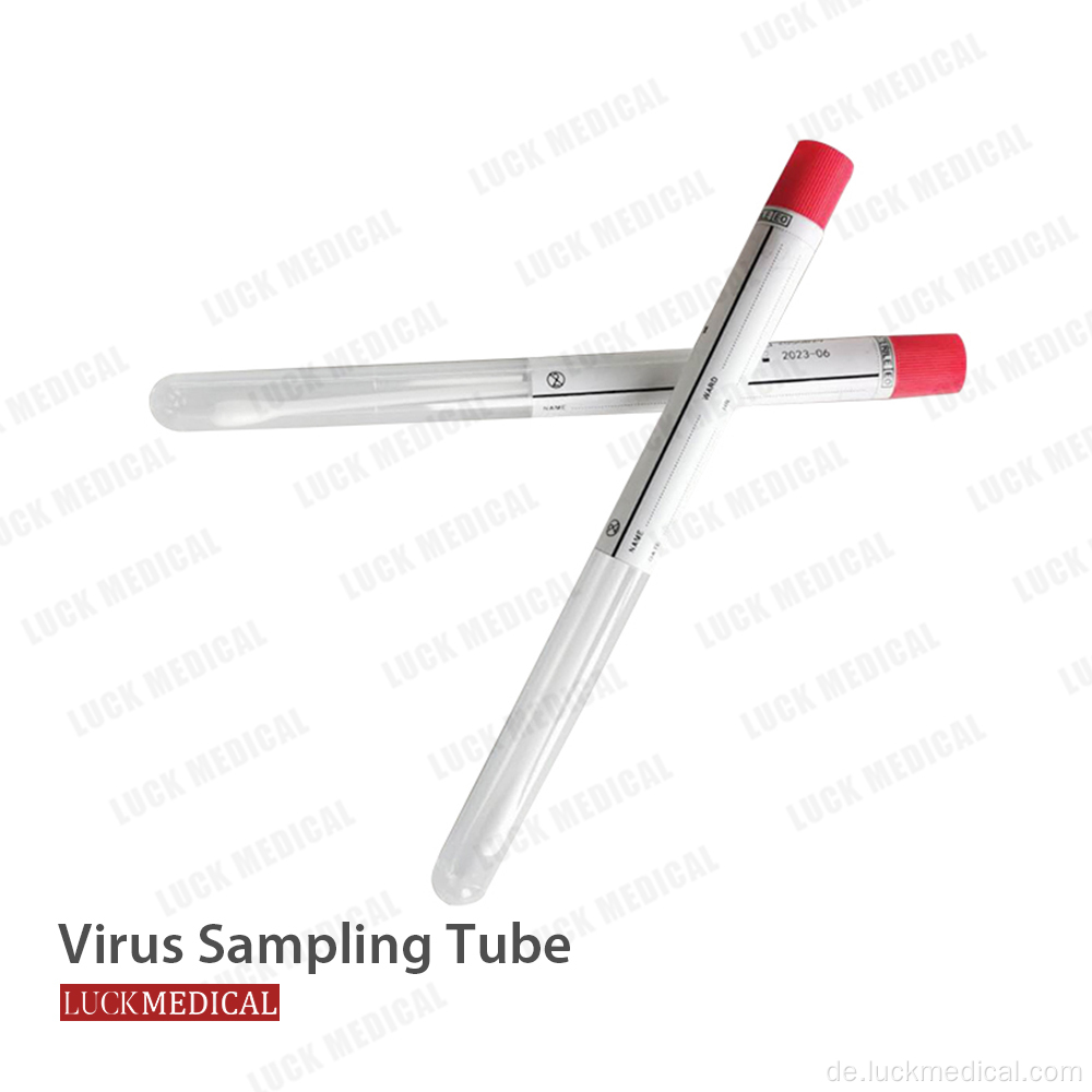 Virus -Testrohr ohne Medium Tube