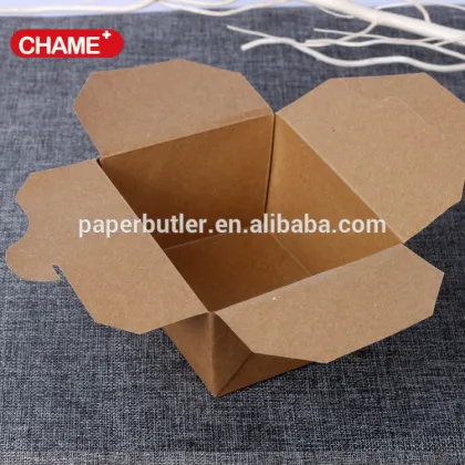 Disposable Kraft food packaging box, paper meal box
