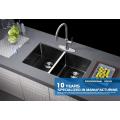 Double Bowl Black Undermount Handmade Kitchen Sinks