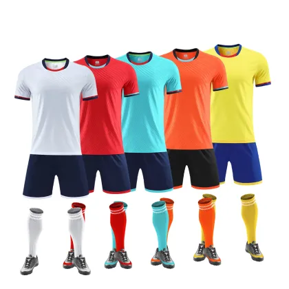 New Season European Club Referee Jersey Football Short Sleeve Breathable Training Jersey Soccer Jersey Uniform Men Soccer Wear