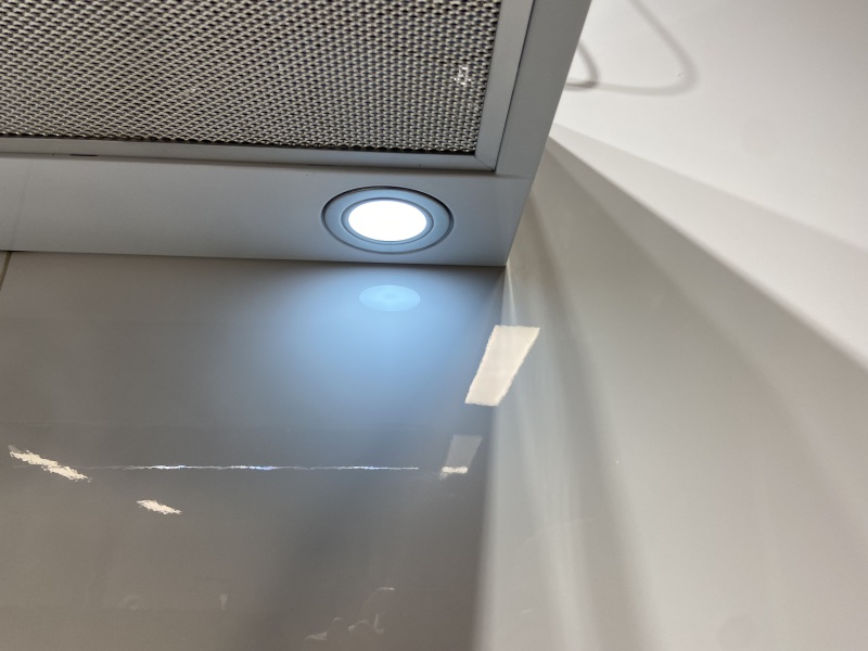 Under Cabinet White Kitchen Range Cooker Hood With Led Lighting Parts Smoke Grease Extractors Cooker Hoods/