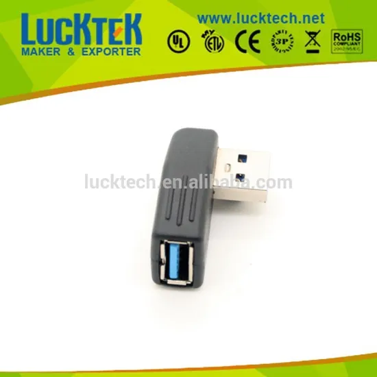 USB 3.0 Right Vertical angled adapter M/F