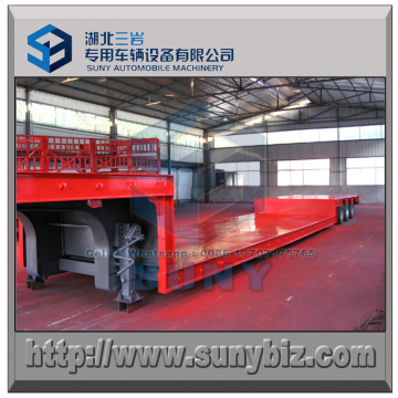 3 Axles Increasing Length Low Flatbed Trailer 18 Meters