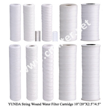Super pure grade PP sediment string wound filter cartridge