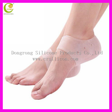 Silicone Cushion Heel Liner Cracked Feet Pressure Pain Relief Socks for Foot Care Protectors Socks