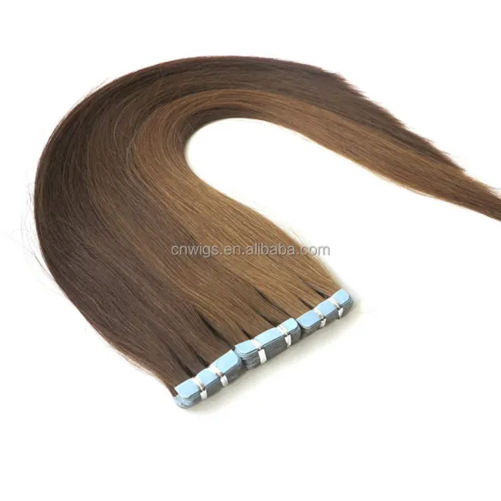 Cuticle aligned virgin hair 20inch blonde tape hair extensions