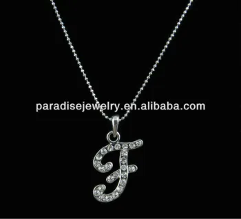 Promotional gift Beatiful F Letter Pendant Necklace-N33079