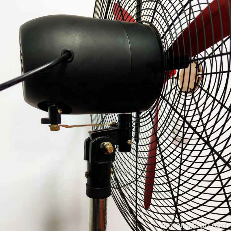 مروحة عمودية كهربائية بقاعدة معدنية باللون الأسود من Ventilateur