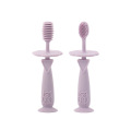 2 buc un set dentisor din silicon si periuta de dinti pentru bebelusi