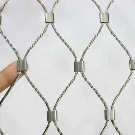 304 316 316L Stainless Steel Zoo Mesh Rope Net for Light (7x7 7x14)