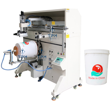 Multi-Color 5 Gallon Plastic Bucket Rotary Silk Screen Printer Machine