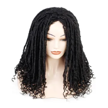 Hot Selling Dreadlock Crochet Hair Wig For Black Women Short Hair Wigs Cosplay Low Temperature Flame Retardant Synthetic Fiber