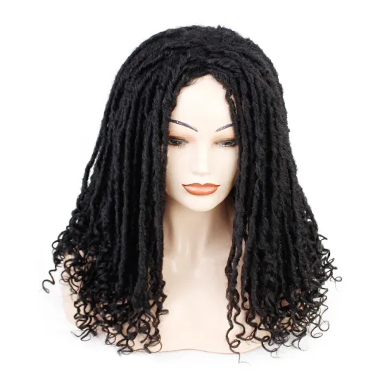 Hot Selling Dreadlock Crochet Hair Wig For Black Women Short Hair Wigs Cosplay Low Temperature Flame Retardant Synthetic Fiber