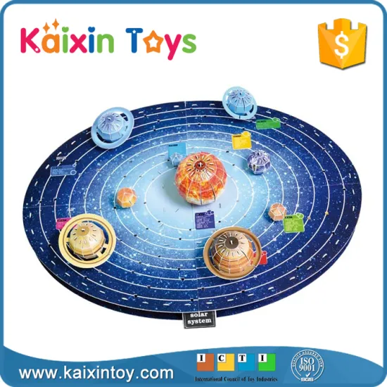 planet design 146 pcs 3d paper puzzle self assembly toys for kids