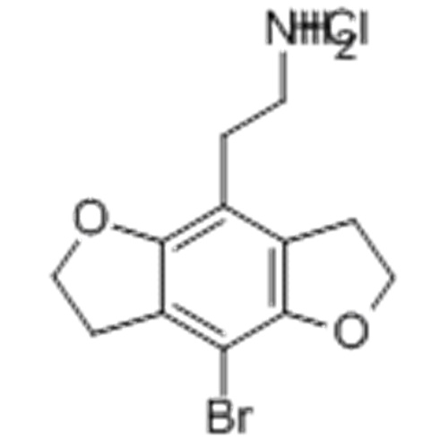 Nome: Benzo [1,2-b: 4,5-b &#39;] difuran-4-etanamina, 8-bromo-2,3,6,7-tetraidro-, cloridrato (9CI) CAS 178557-21-6