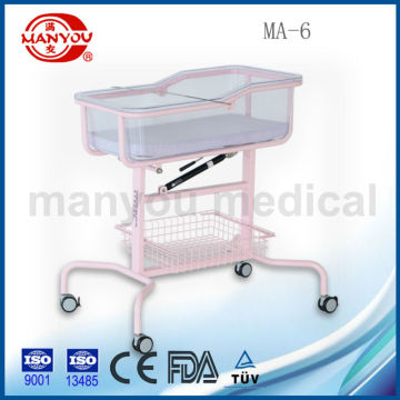 Stainless steel hospital baby trolly MA-6