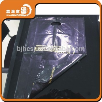 custom black shopping plastic grocery bag