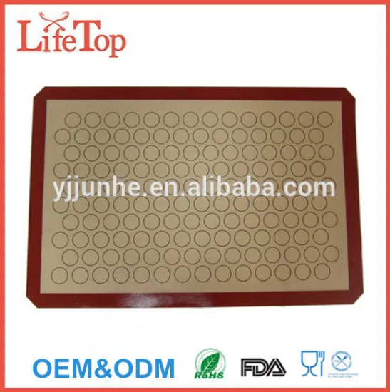 Eco-Friendly Feature Silicone Macaron Baking Mat 600*400mm
