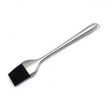 Premium Stainless Handle 12 Inch Silicone Oil Brush for Kitchen, Cooking, Baking & BBQ