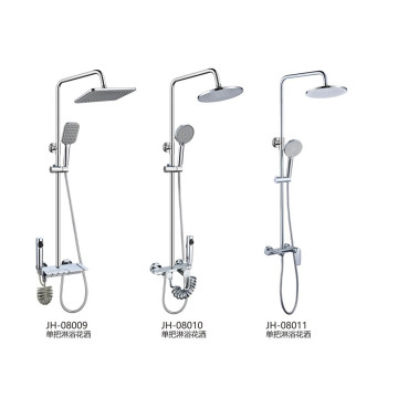 Stainless Steel Chrome Shower Mixer Set for Luxury Bathroom