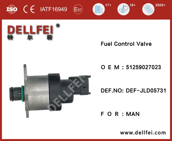 Pressure Common Rail Fuel Pump Regulator Inlet Metering Control Solenoid Valve 51259027023 For MAN