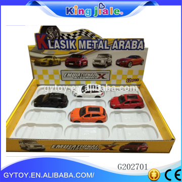 Promotion colorful 1:43 alloy diecast model car with carrying car