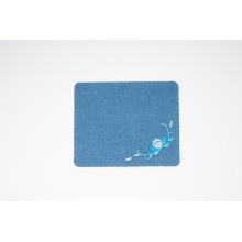 Yi Çiçek Nakış Keten Mouse Pad