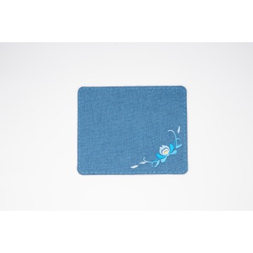 Yi Çiçek Nakış Keten Mouse Pad