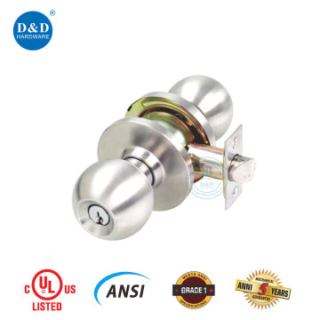 UL ANSI Grade2 Fireproof Zinc Alloy Knob Lock