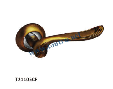 Hot sale zinc Rosette Door Handle COFFEE COLOR