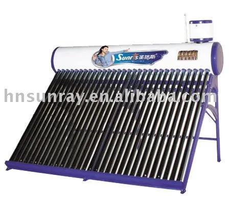 High efficiency solar hot water system with copper coil