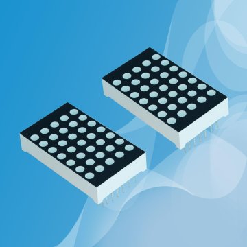 1.0" Blue Color Black Face 5x7 Led Dot Matrix Display ,comon Anode Or Cathode