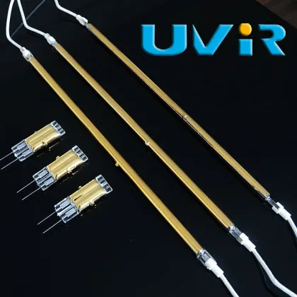 IR lamps Gold Reflector Heraeus Infralight NIR emitters Quartz Heater