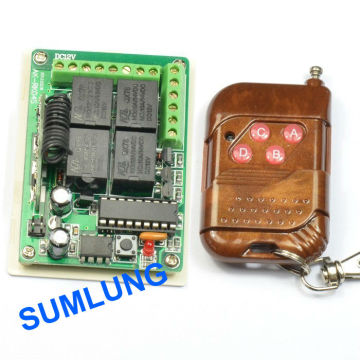 4 Channel RF 315MHz Wireless Remote Control Controller with case