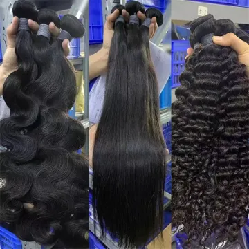 LSY Wholesale Price Virgin Indian Deep Wave Hair,Real Human Hair 100% Remy Indian Virgin Cuticle Aligned Human Hair Extension
