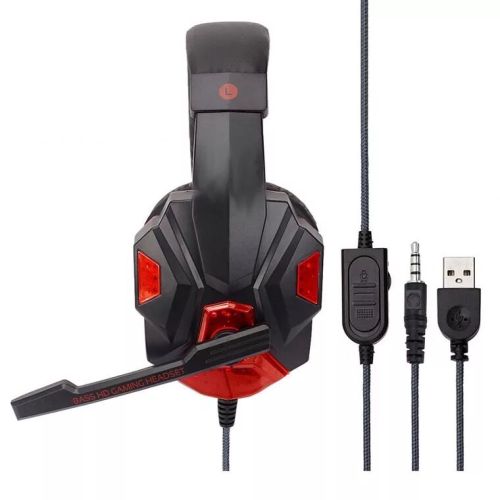 Headset gaming bercahaya LED OEM
