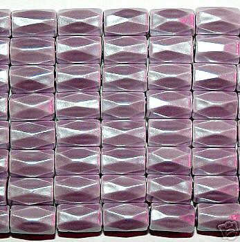 Grape Hematite 18 Faded Tube Beads 5X8MM Grado AB