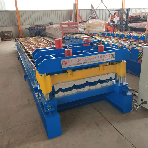 Color steel glazed tile roofing roll forming machine