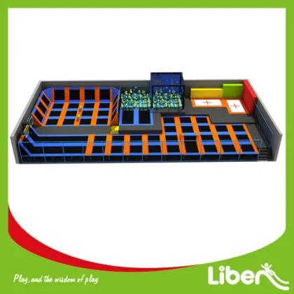 outdoor gymnastic trampoline with trampoline walls