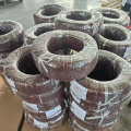 Industrial 0,5 mm² Brown Silicone Braid Fire