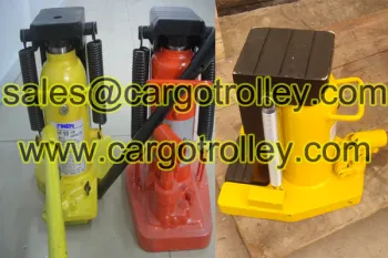 Hydraulic toe jack operating functions