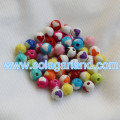 8 MM Plastikowe Okrągłe Serce Chunky Beads Naszyjnik z gumy balonowej Koraliki