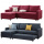 Stofopslag Sofa Chaise Longue Tweepersoonsbed