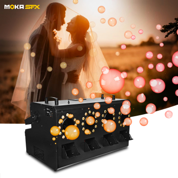 MOKA SFX 1400w Fog Smoke Bubble Machine with RGBW LED and DMX for Christmas Party & Wedding