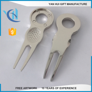 Promotional brand metal blank golf divot tool