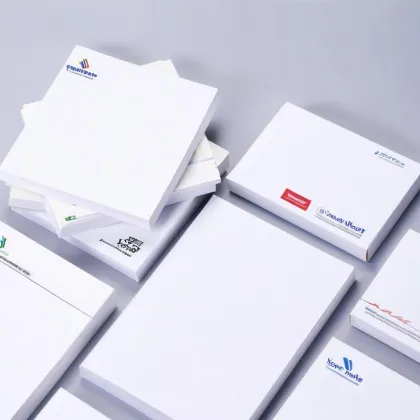 Custom Sticky Notes with Logo - 3x3 Inch Promotional Notepad Memo Pads