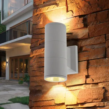 Exterior up down led wall garden porch lights